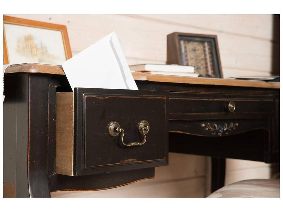 Mobilier de Maison: Provence: стол письменный  (черный со старением)