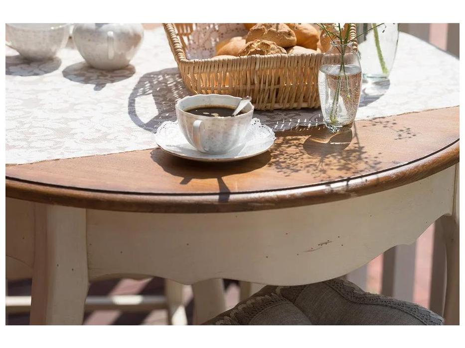 Mobilier de Maison: Provence: стол обеденный  с эффектом старения (молочный)