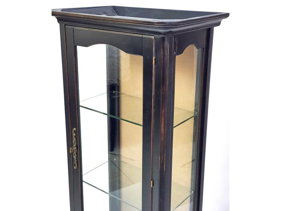 Mobilier de Maison: Provence: витрина 1 дверная  (черный со старением)