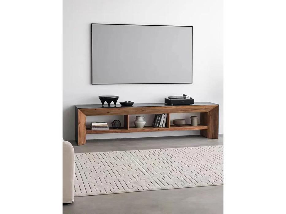 Mobilier de Maison: Wooden Vintage Loft: тумба под телевизор  (черный, дуб)
