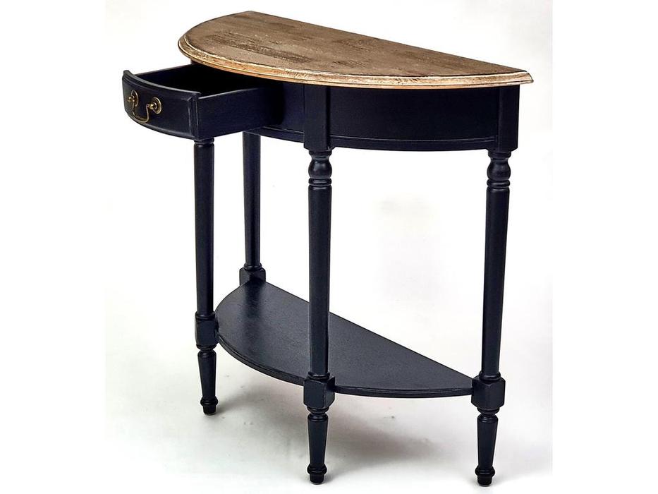 Mobilier de Maison: Provence: консоль с ящиком (черный)