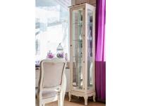 Mobilier de Maison: Provence: витрина 1 дверная  с эффектом старения (молочный)