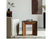 Mobilier de Maison: Wooden Vintage Loft: столик приставной (чёрный, коричневый)