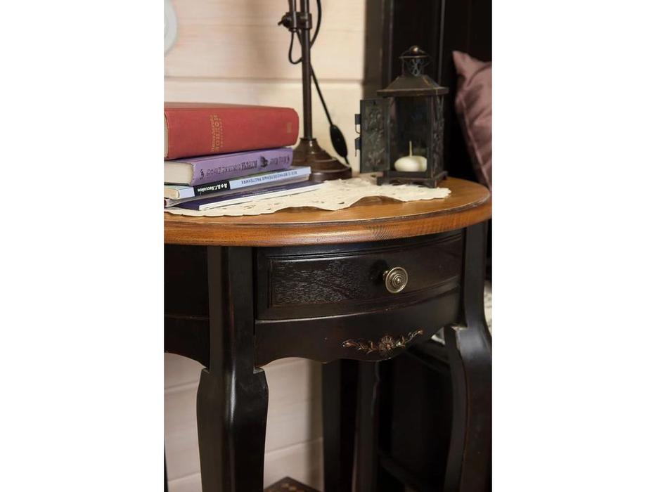 Mobilier de Maison: Provence: тумба прикроватная  (черный со старением)