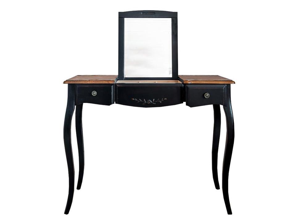 Mobilier de Maison: Provence: стол туалетный  с зеркалом (черный со старением)