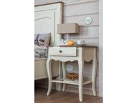 Mobilier de Maison: Provence: тумба прикроватная с эффектом старения (белый)
