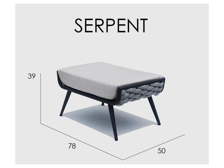 Skylinedesign: Serpent: банкетка-пуф  (серый)