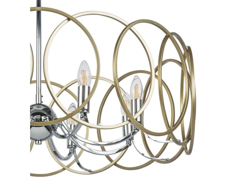 Lightstar: Regolo: люстра потолочная  8х40W E14 (хром, золото)