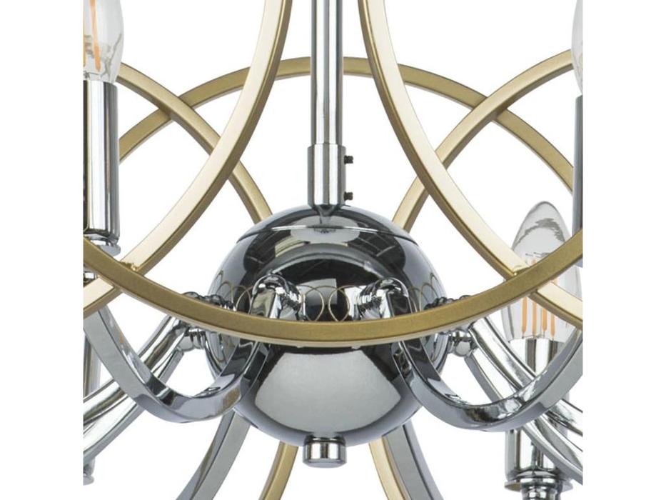 Lightstar: Regolo: люстра потолочная  8х40W E14 (хром, золото)