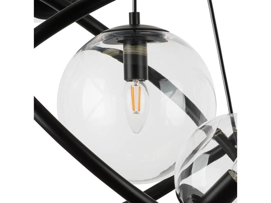 Lightstar: Croco: люстра  9х28W E14 (черный матовый)