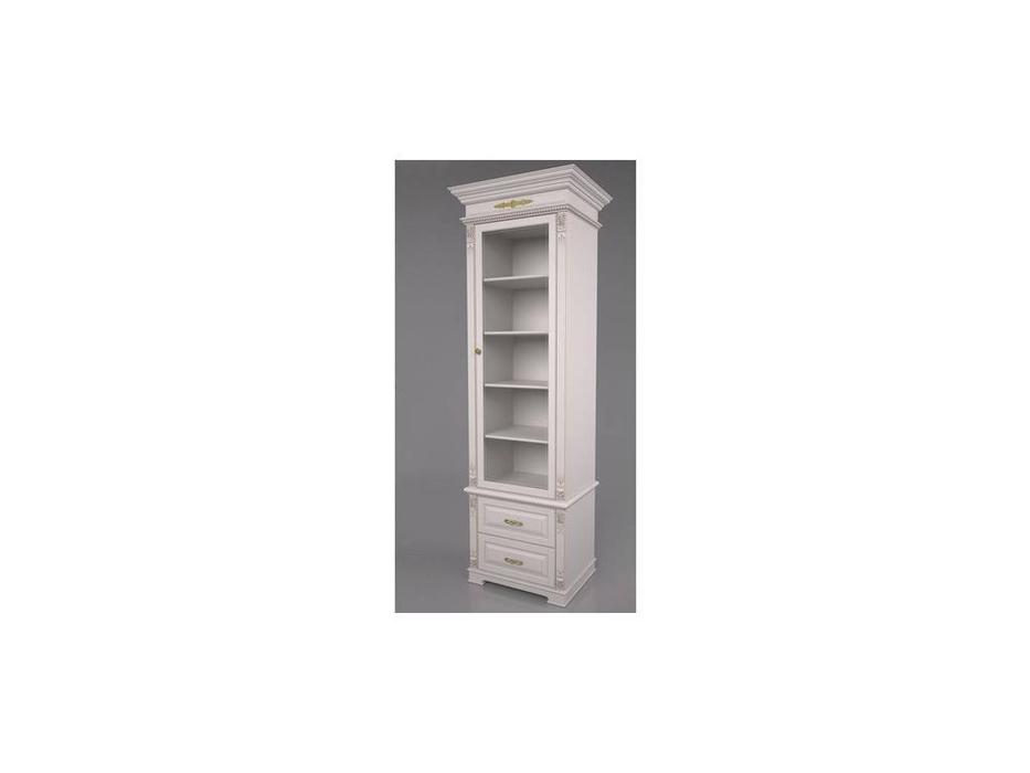 Arco: Decor: шкаф книжный  правый (беж, коричневая патина)
