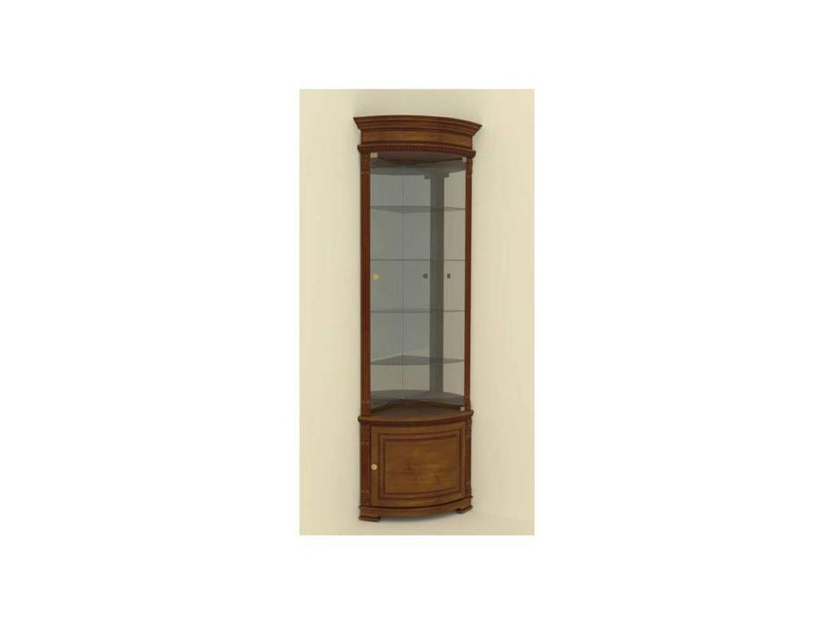 Arco: Decor: витрина угловая  (орех)