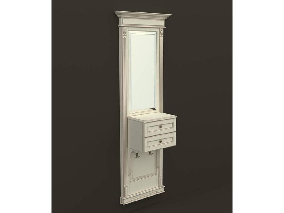 Arco: Classica Prestige: панель - зеркало с консолью  (беж, коричневая патина)
