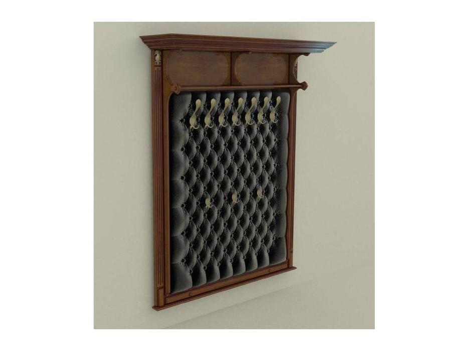 Arco: Classica Prestige: вешалка  - панель с крючками (орех, экокожа)