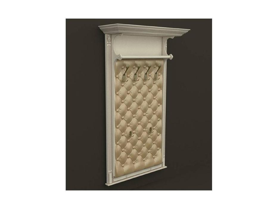 Arco: Classica Prestige: вешалка  - панель (белая, патина- коричневая)