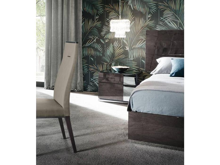 ALF: Heritage: тумба прикроватная  левая (dark velvet birch high gloss)