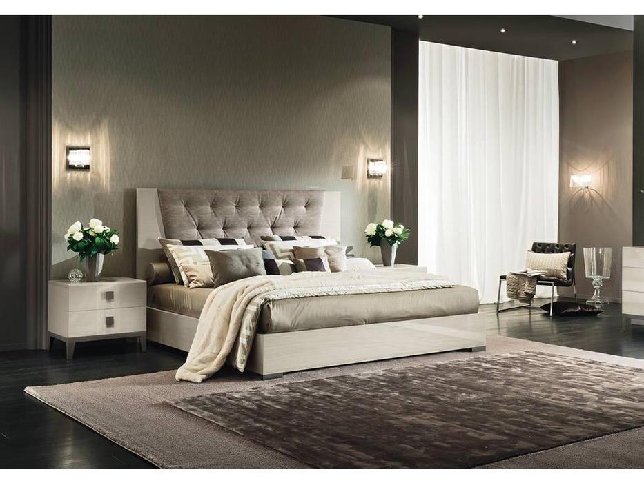 ALF: Mont Blanc: кровать 180х200  с мягким изголовьем (крем)
