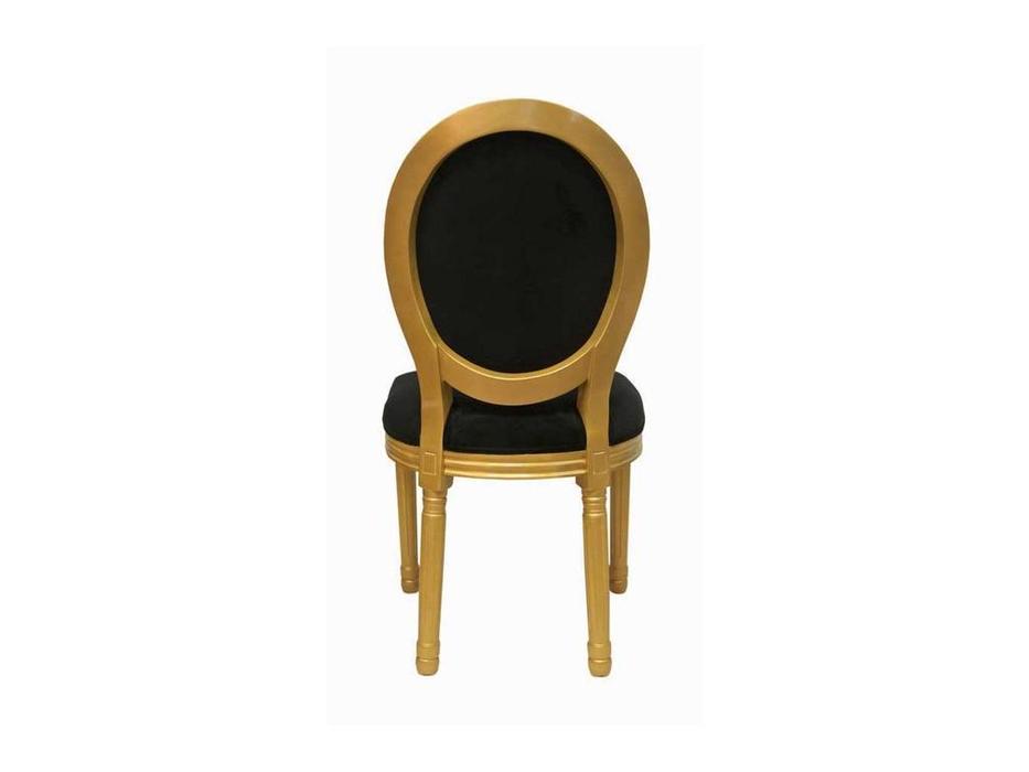 Interior: Volker black gold: стул  (черный, золото)