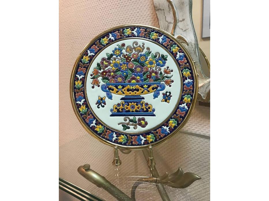 Artecer: Ceramico: тарелка декоративная 28см (золото, разноцветный)