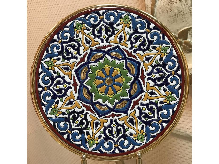 Artecer: Ceramico: тарелка декоративная  23 см (золото, разноцветный)