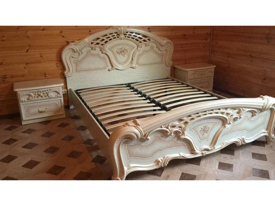 Dia: Роза: кровать двуспальная 160х200 (беж)