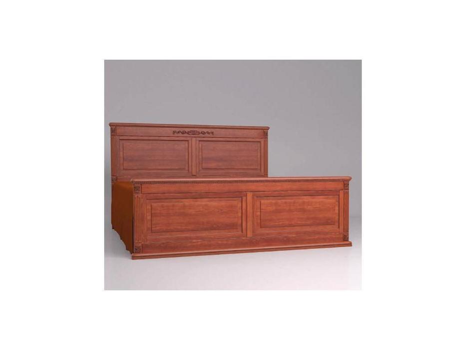 Arco: Decor: кровать 200х200 (орех, коричневая патина)