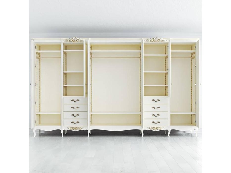 Latelier Du Meuble: Atelier Home: шкаф 6 дверный  (серо-бежевый, серебро)