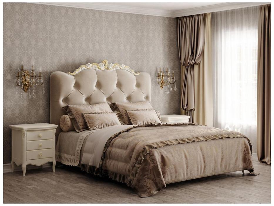 LAtelier Du Meuble: Golden Rose: тумба прикроватная (слоновая кость с золотой патиной)