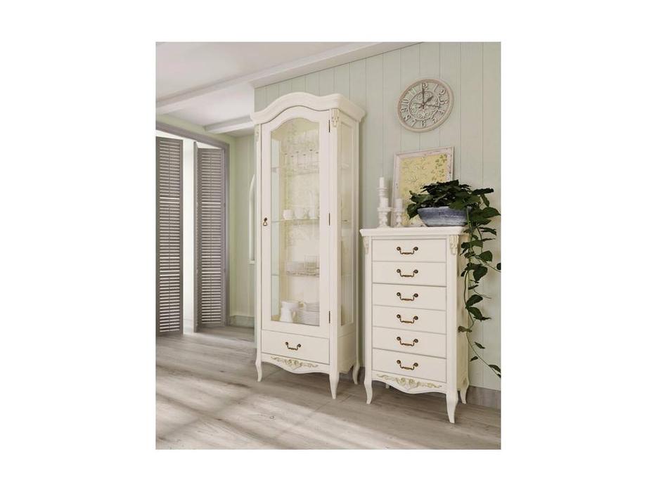 LAtelier Du Meuble: Romantic: витрина 1 дверная  правая (слоновая кость)