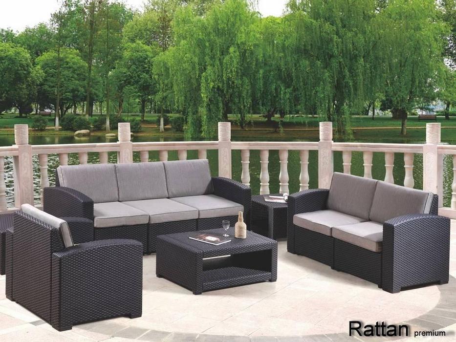 Rattan: Premium: диван и кресла  Premium 5 (венге)