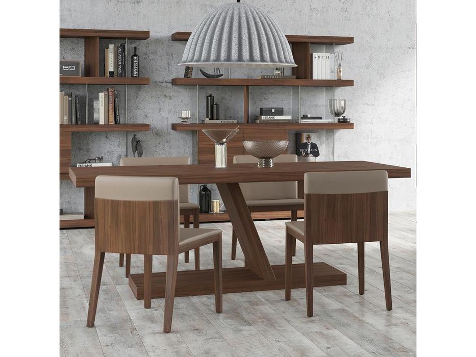 Mod Interiors: Zaragoza: стол обеденный  не раскладной (орех)