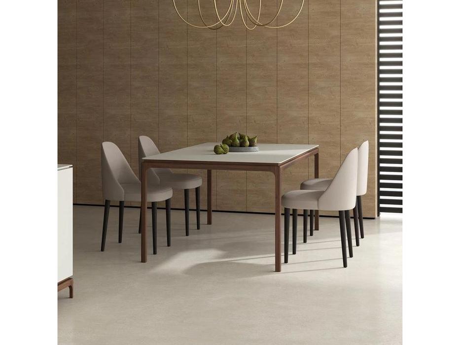 Mod Interiors: Calpe: стол обеденный  не раскладной (светло-серый/орех)