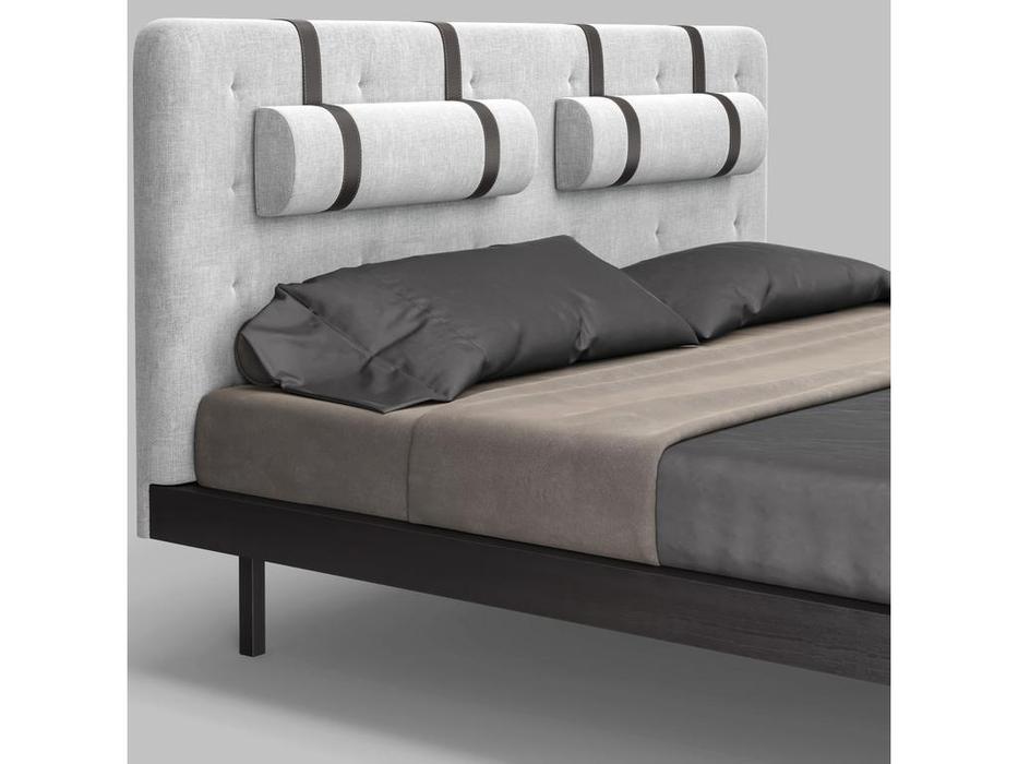 Mod Interiors: Marbella: кровать 180х200  (серый, орех W)