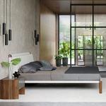 Mod Interiors: Avila: кровать 180х200  (орех, бежевый)