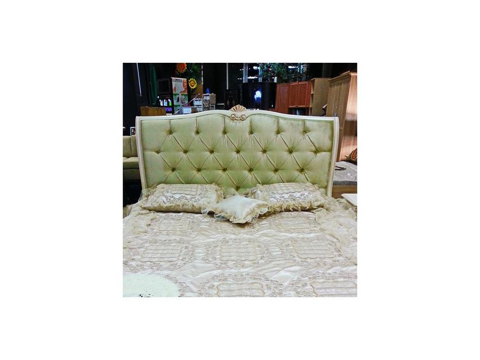 CUF Limited: White Rose: кровать 180х200  А63 (айвори патина)