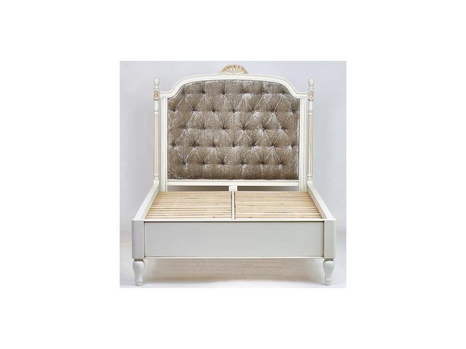 CUF Limited: White Rose: кровать 120х200  (айвори с патиной)
