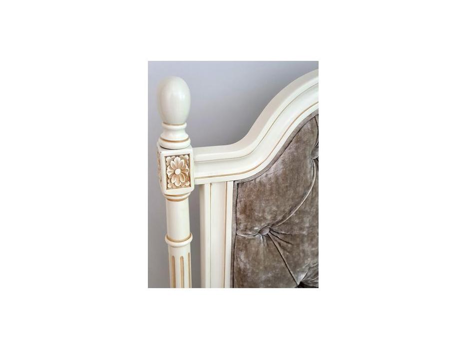 CUF Limited: White Rose: кровать 120х200  (айвори с патиной)