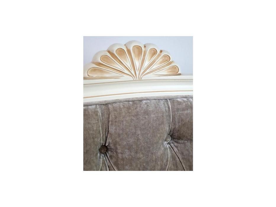 CUF Limited: White Rose: кровать 120х200  (айвори с патиной)