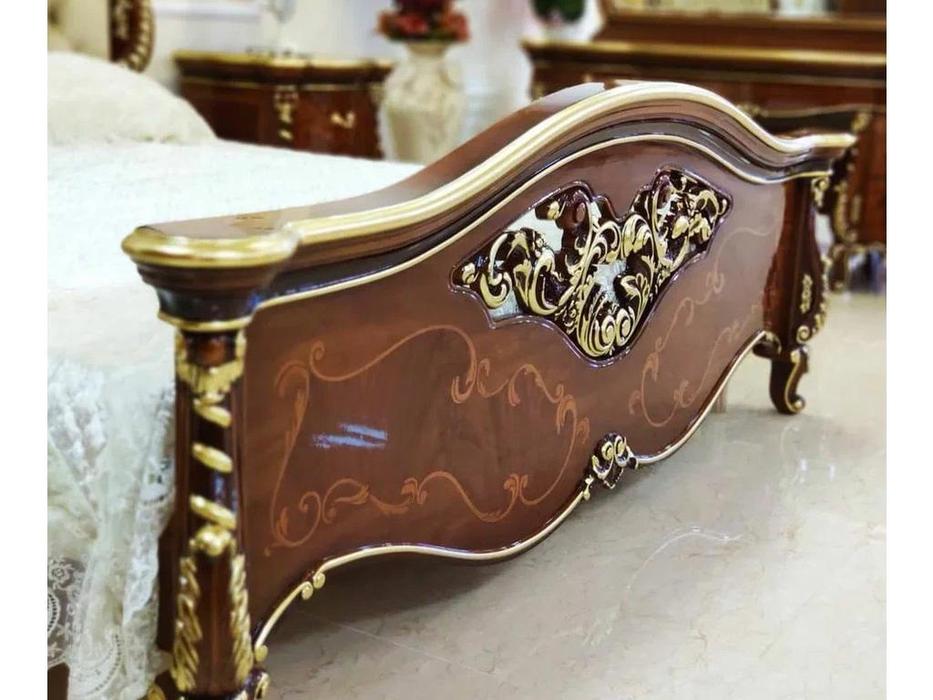 FurnitureCo: Вивальди: кровать двуспальная 180х200 (орех)