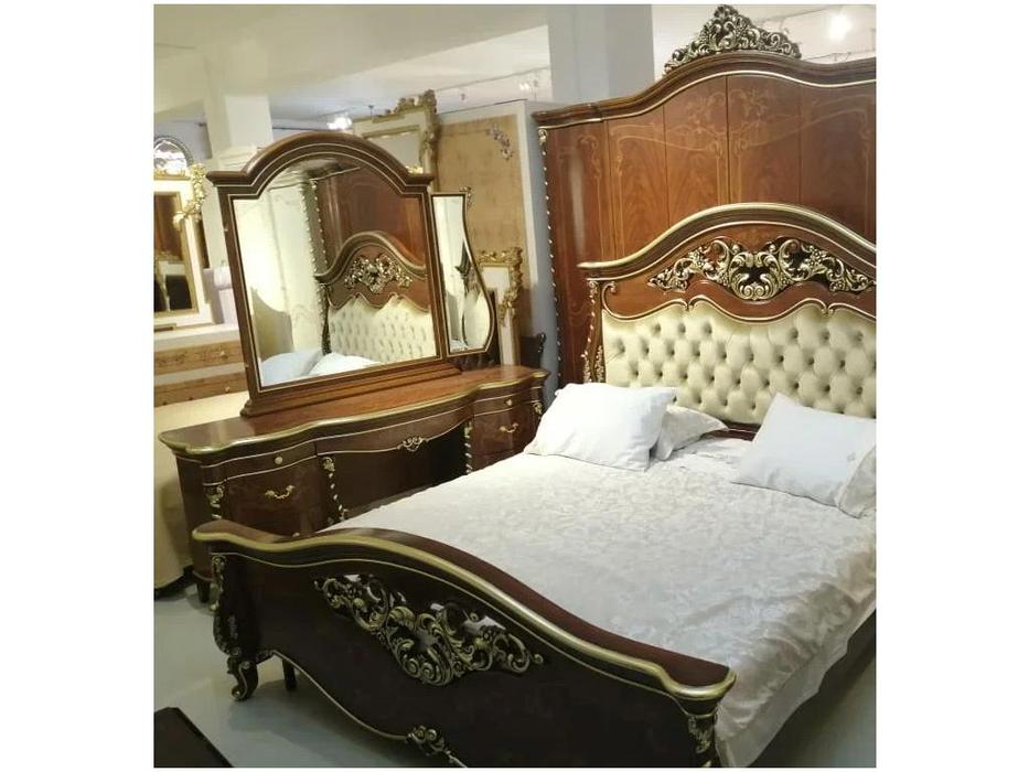 FurnitureCo: Вивальди: стол туалетный с зеркалом (орех)
