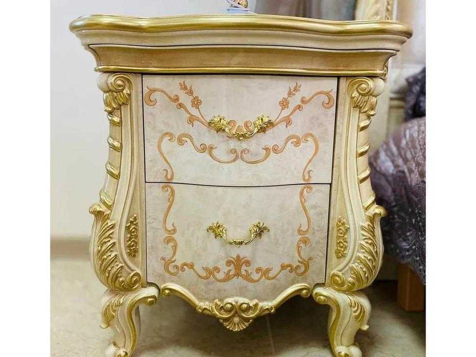 FurnitureCo: Вивальди: тумба прикроватная (слоновая кость)