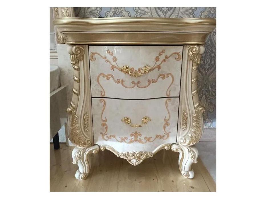 FurnitureCo: Вивальди: тумба прикроватная (слоновая кость)