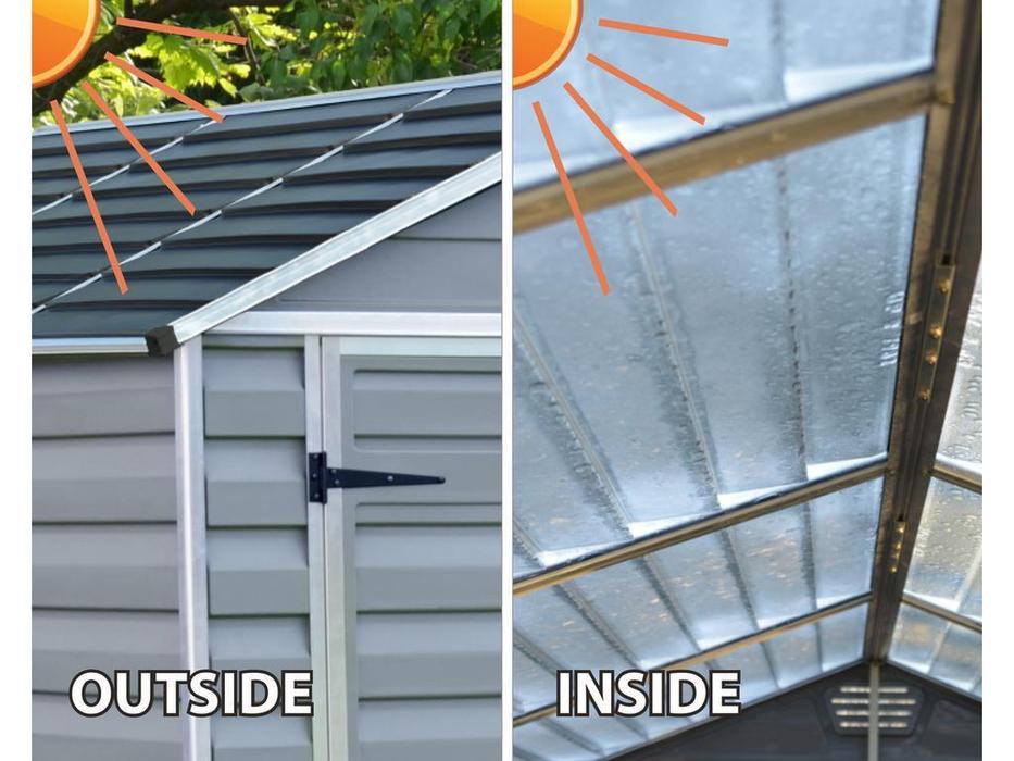 Palram: Canopia: сарай хозяйственный SkyLight 6x10 (серый)