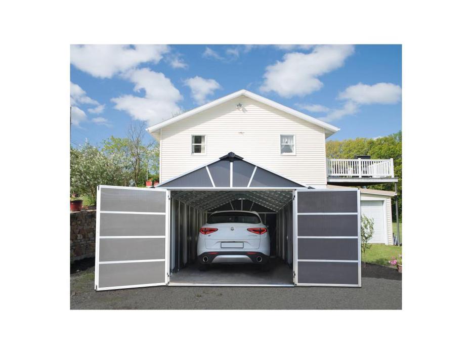 Palram: Canopia Yukon: сарай хозяйственный Garage Shed 11х9 (серый)