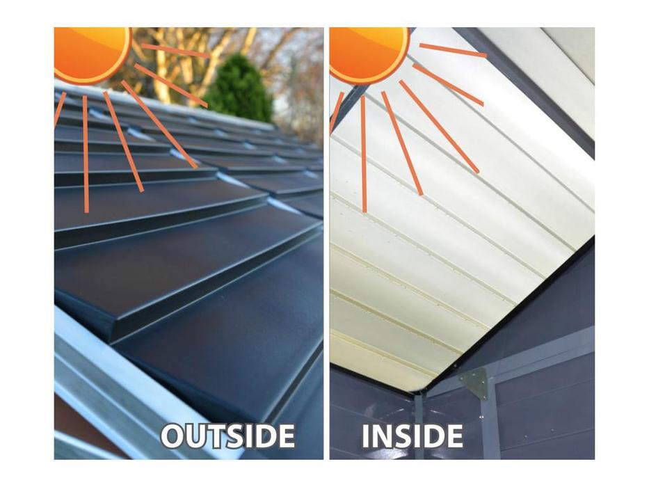 Palram: Canopia: сарай хозяйственный SkyLight 6x8  (серый)