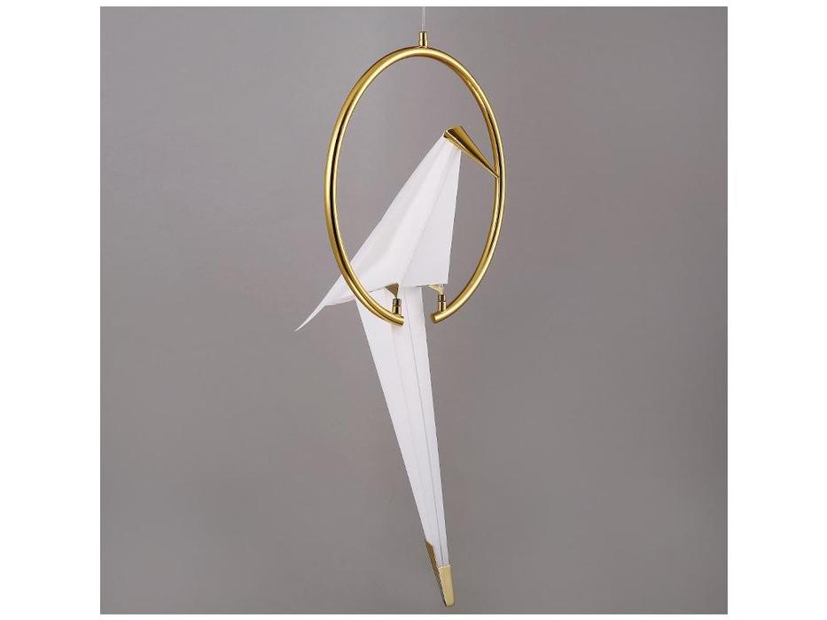 STG: Origami Bird: светильник подвесной  (белый, золото)