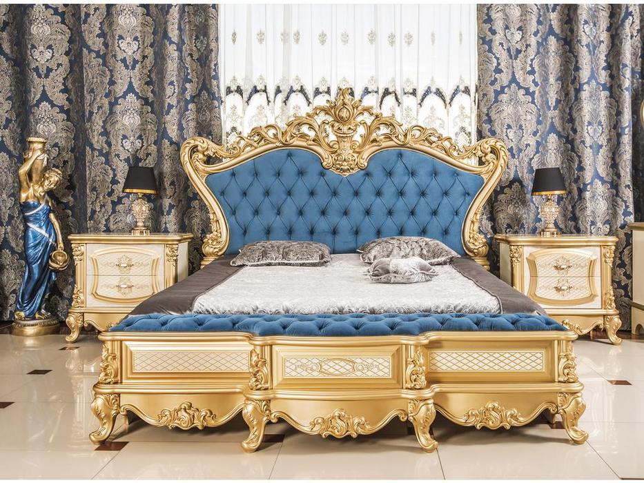 Эд Эль: Адалия: кровать 180х200 (золото, слоновая кость)