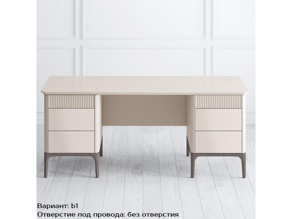 LAtelier Du Meuble: Primo: стол письменный  с тумбами (беж, коричневый)