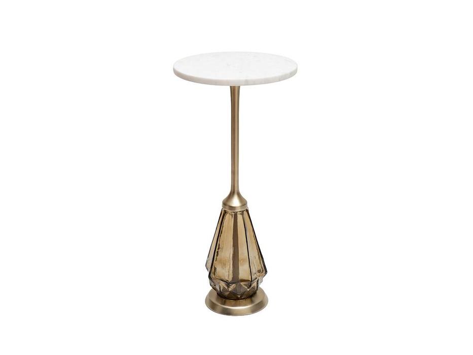 Garda Decor: LUSTER: стол журнальный  круглый (белый)