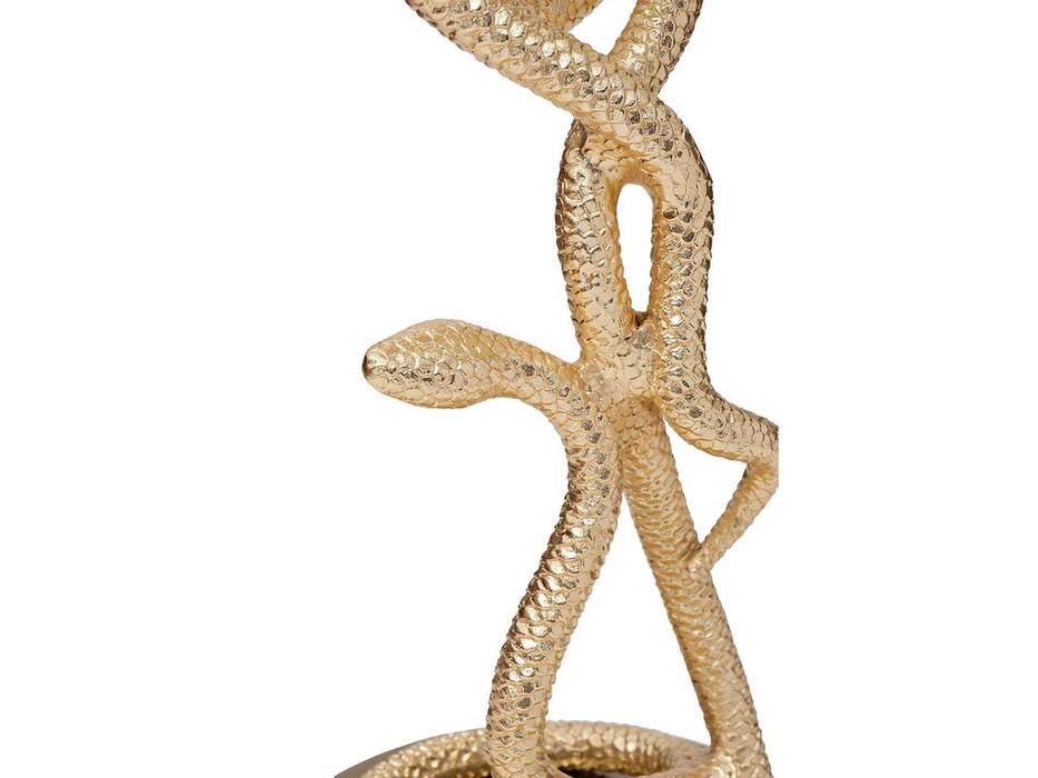 Garda Decor: SERPENTE: стол журнальный  круглый (стекло)